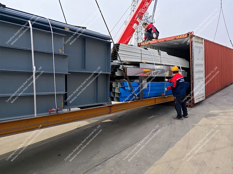 Steel structure warehouse sent to Africa