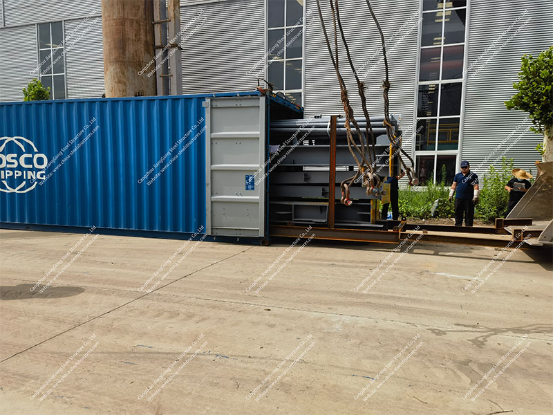 Steel structure projects sent from China to the Philippines